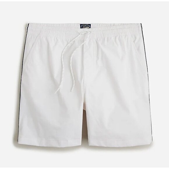 J.Crew Mens $70 6" Tech Dock Shorts in White Size XL BO860